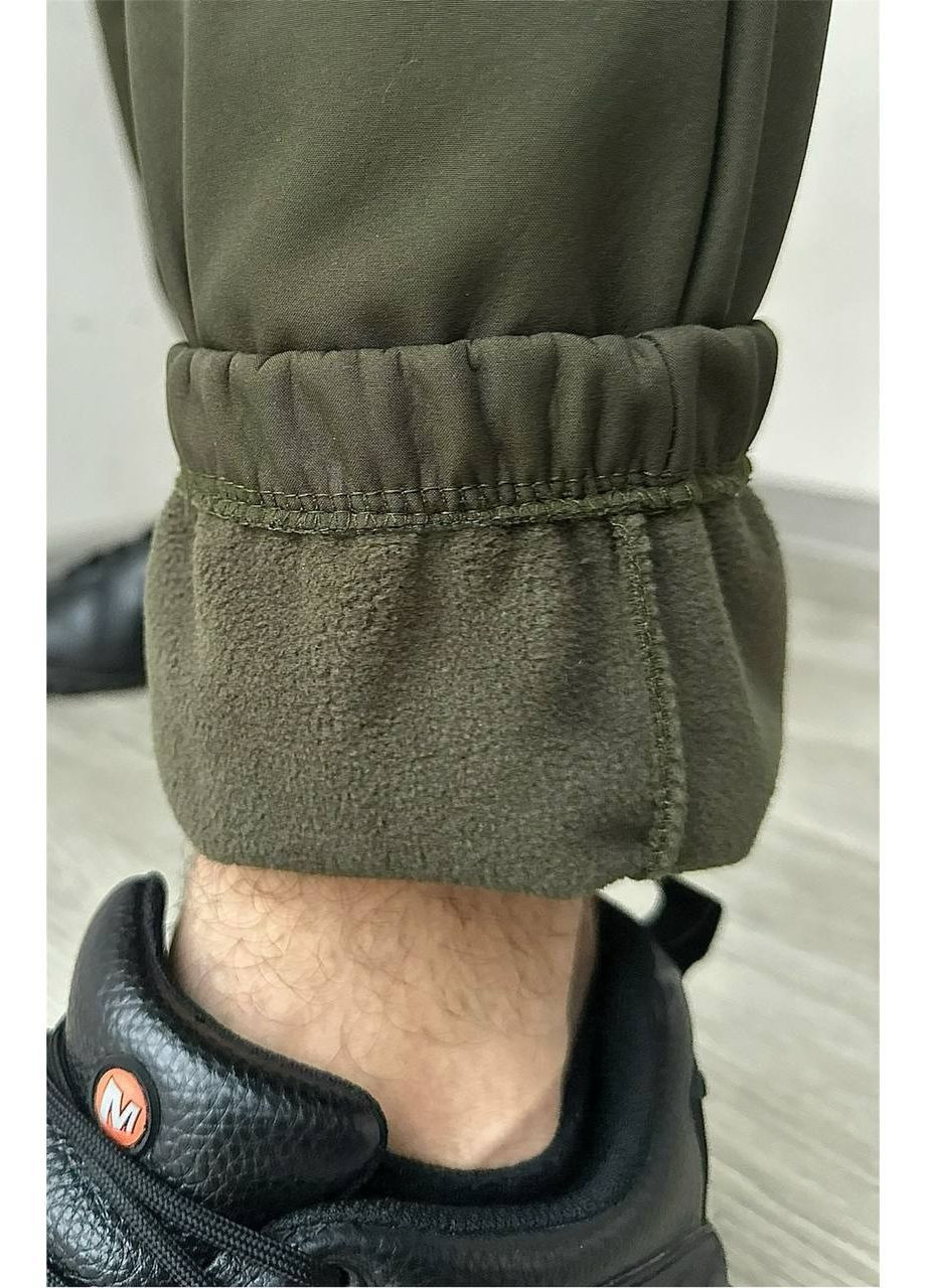 Хаки зимние брюки No Brand