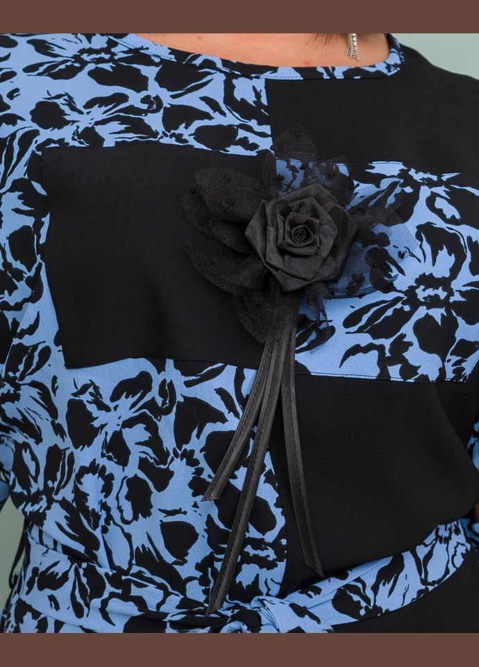 Синее платье 14520-2 Alenka Plus