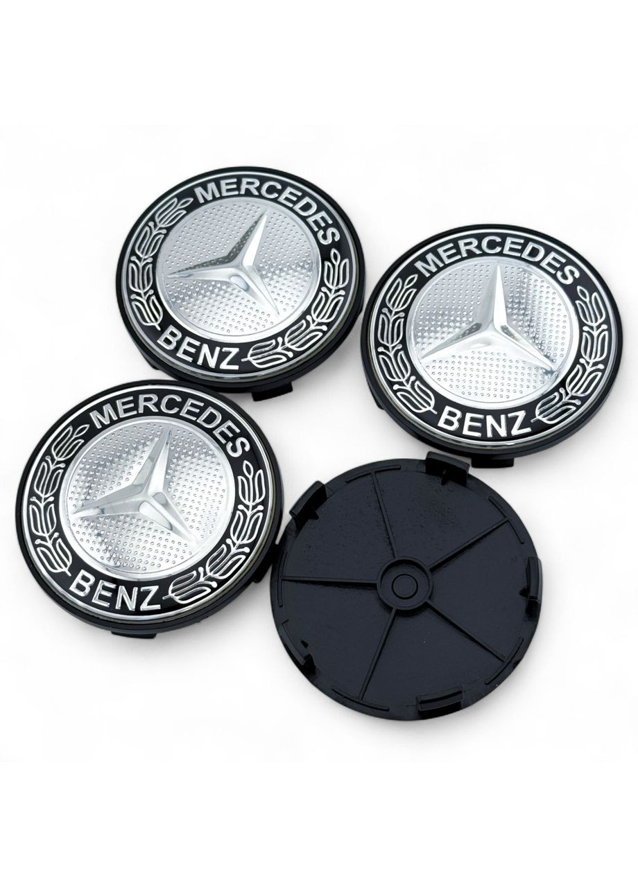 Ковпачки в диски Мерседес заглушка для дисків Mercedes 68/65 мм. Срібні (4 шт.) Mercedes-Benz (354698333)