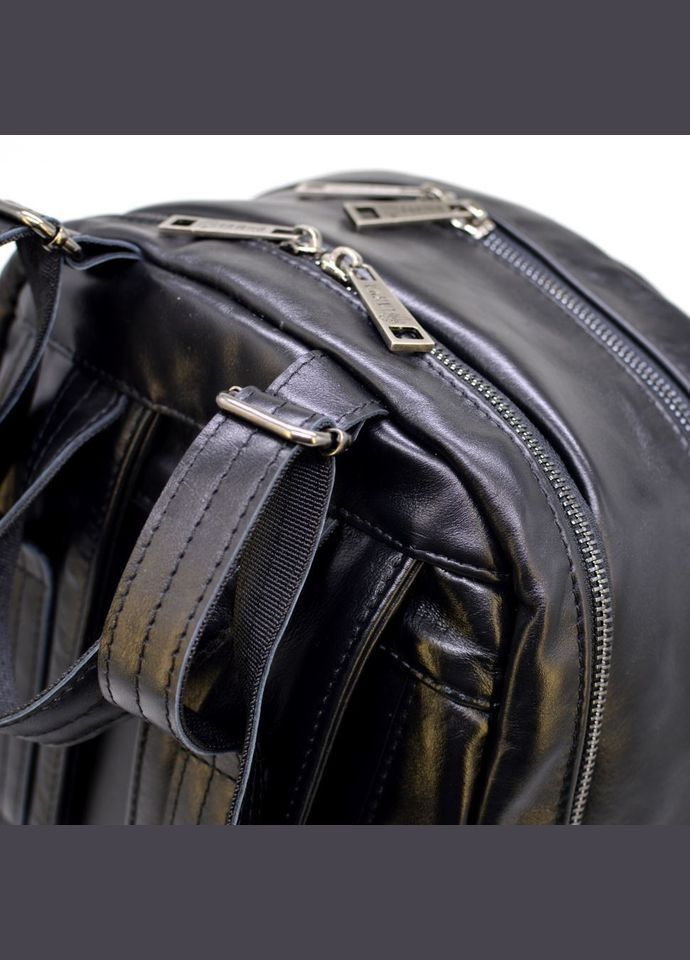 Чоловічий шкіряний рюкзак GA-7340-3md чорний TARWA (298684103)