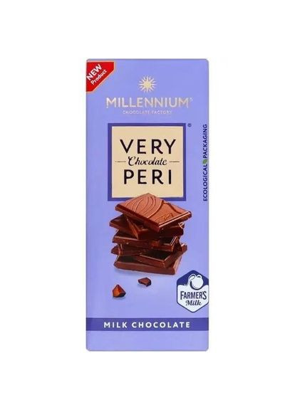 Упаковка молочного шоколаду Very Peri 85 г х 32 шт Millennium (290187100)
