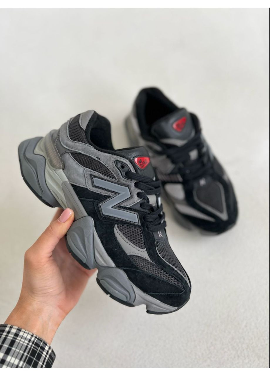Чорні Осінні кросівки чоловічі new balance 9060 black premium нью беланс 9060 No Brand