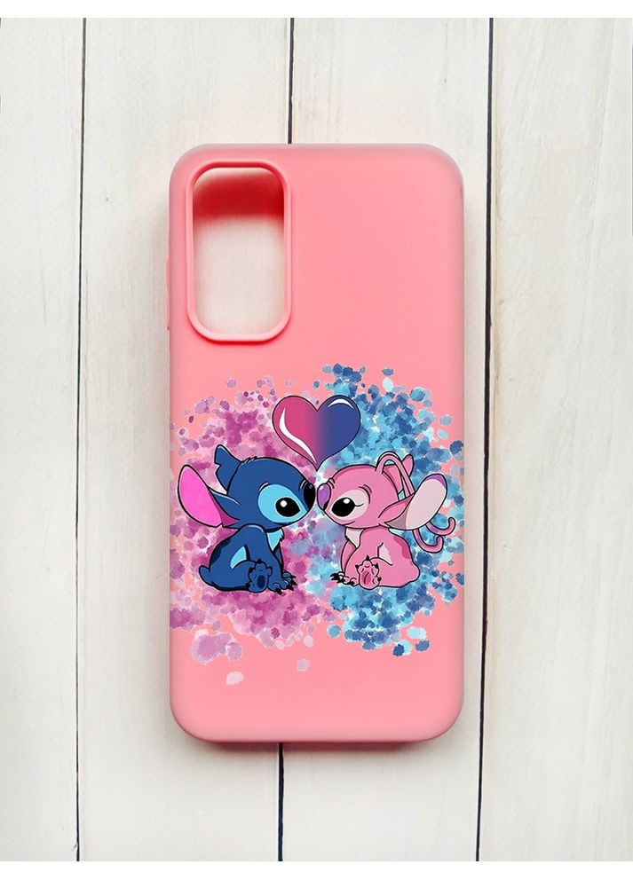 Матовый чехол на Samsung Galaxy A15 (A155) / M15 Стич и Ангел (принт 391) Creative (360682079)