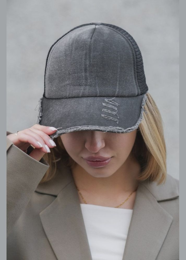 Кепка бейсболка сетка Fourpage Gray Without (329694066)