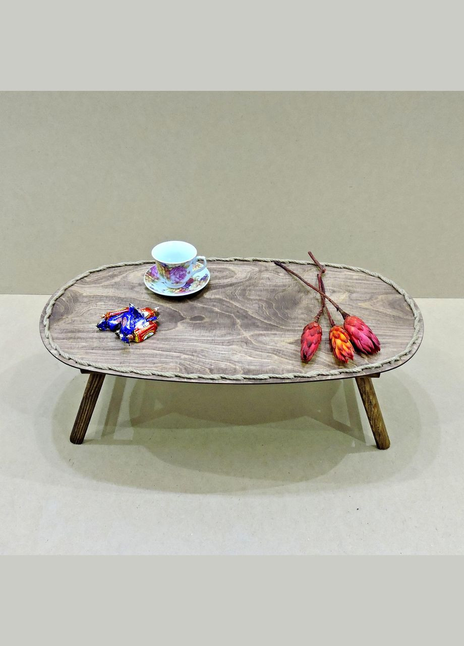 Столик-поднос для завтрака из дерева Вайоминг 02 капучино (СТП-021809) No Brand (327866877)