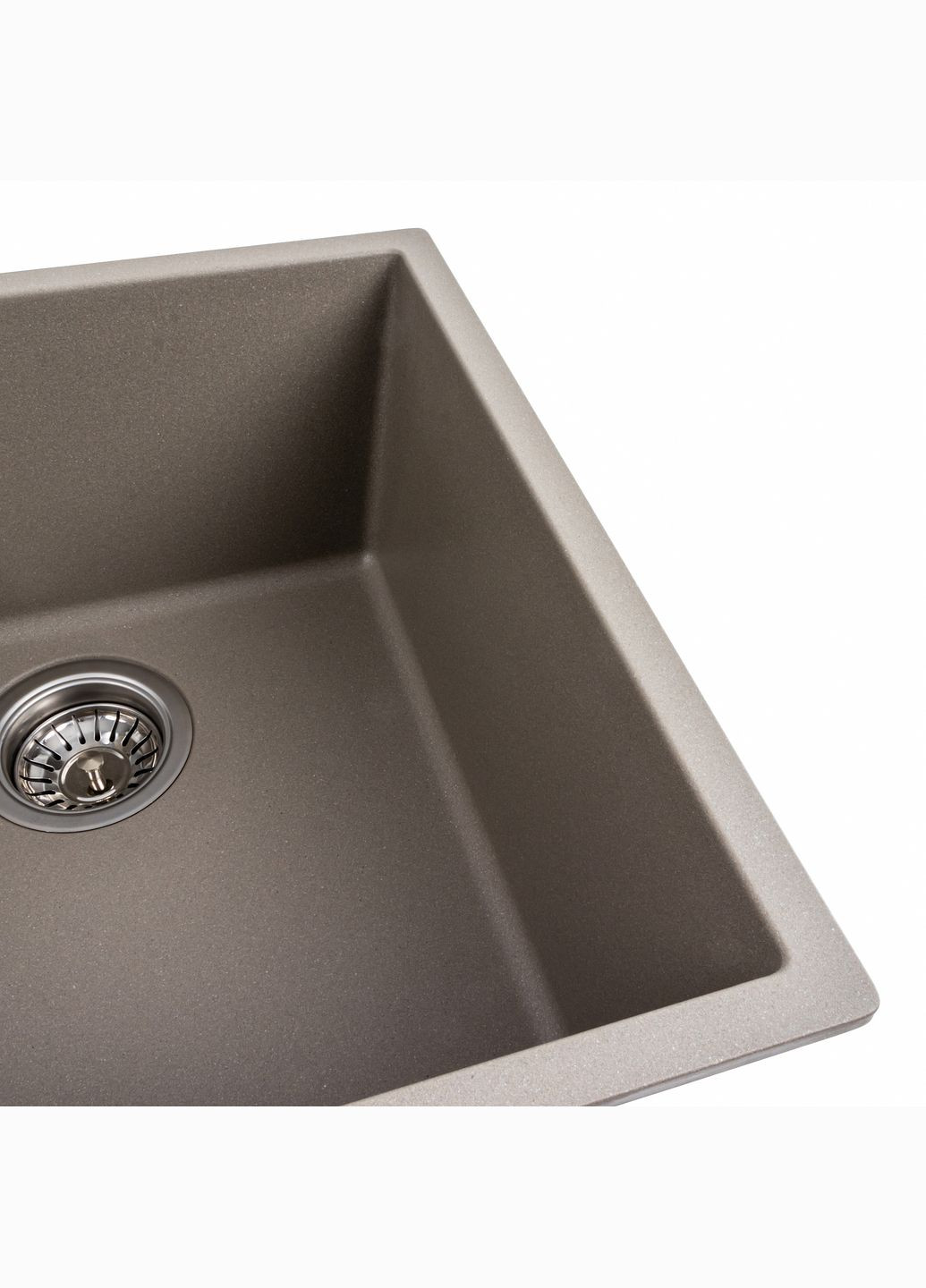 Гранітна мийка для кухні 4040 RUBA матовий титан Platinum (269795718)