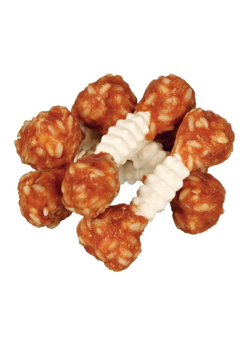 Ласощі для собак Denta Fun гантелька з куркою та рисом 6 шт 96 г (31342) Trixie (362135284)