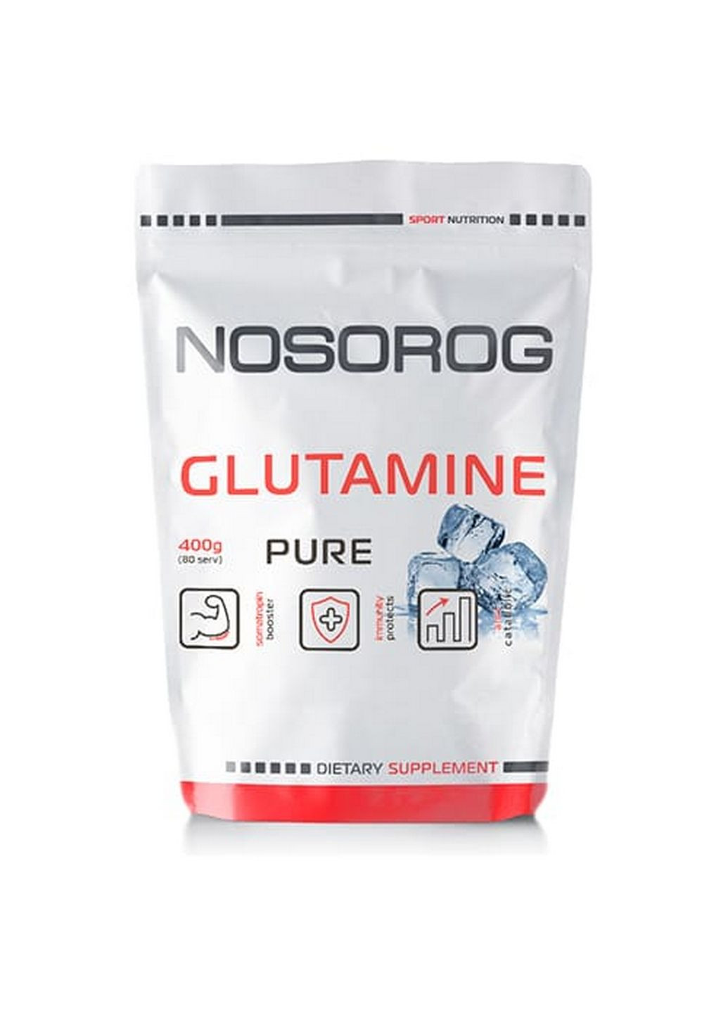 Аминокислота Glutamine, 400 грамм Nosorog Nutrition (293341689)