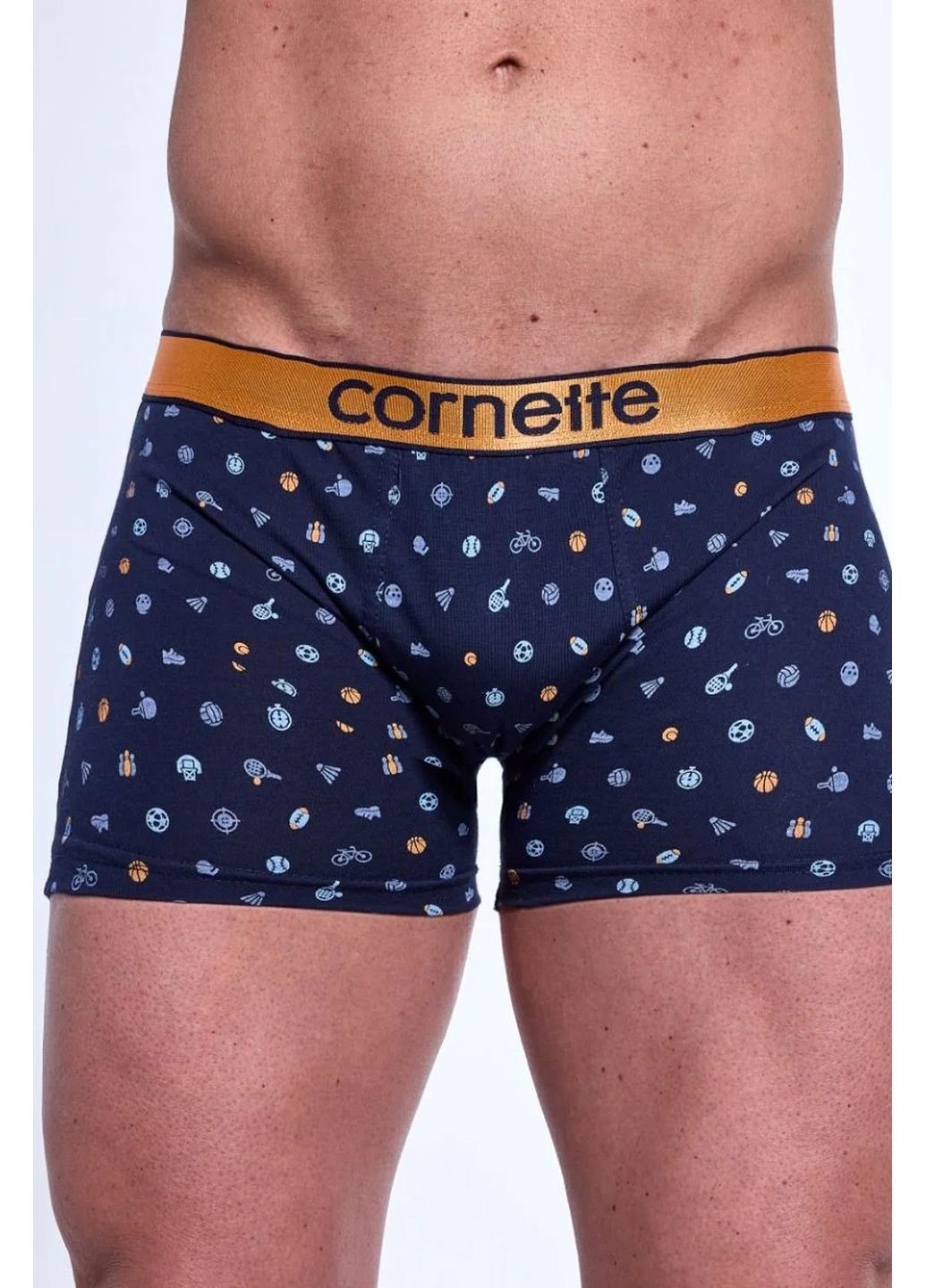 Труси-Боксери з принтом Спорт 508/157 High Emotion Cornette (351583807)