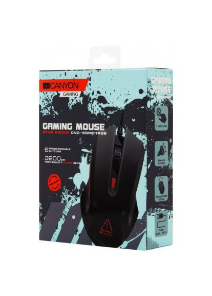 Мишка (CND-SGM01RGB) Canyon Star Raider USB Black (366661946)