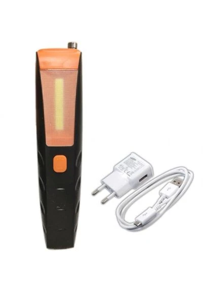 Портативная LED лампа 3 Вт с магнитным креплением USB питания или батарейки ААА черного цвета Po Fanu (390077467)