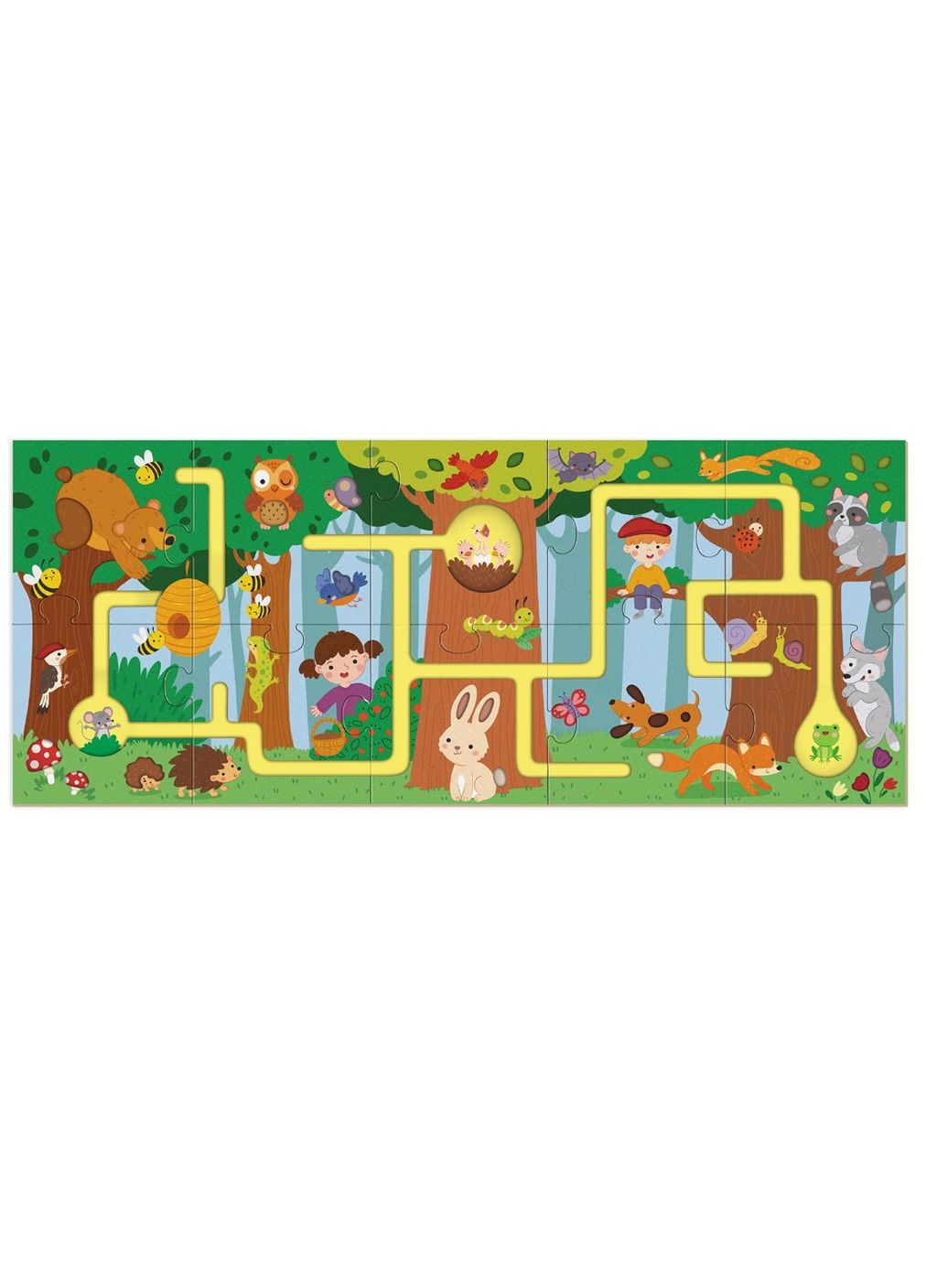 Пазл-лабиринт Мое путешествие по лесу. 10 элементов Dodo (316644243)