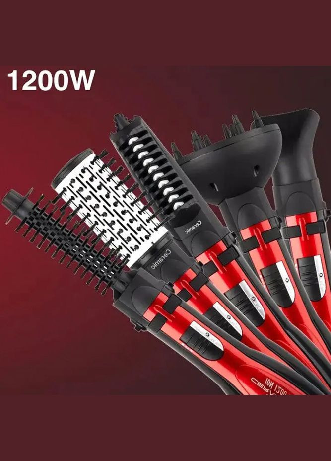 Фен-щетка-браш R.416 5в1 стайлер брашинг для укладки накрутки объема и расчесывания волос RAF (297331697)