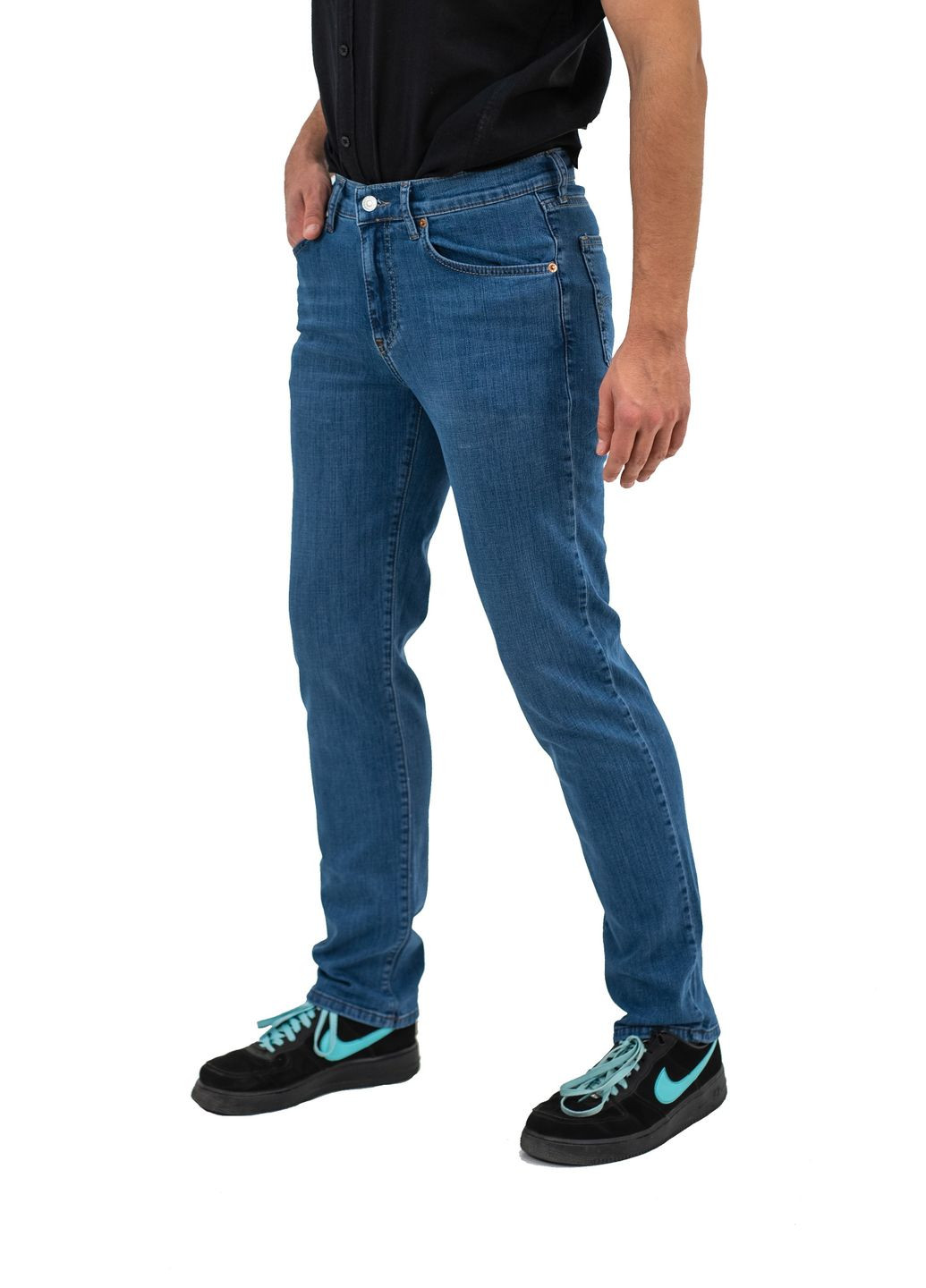 Синие демисезонные прямые джинсы мужские 506 Levi's