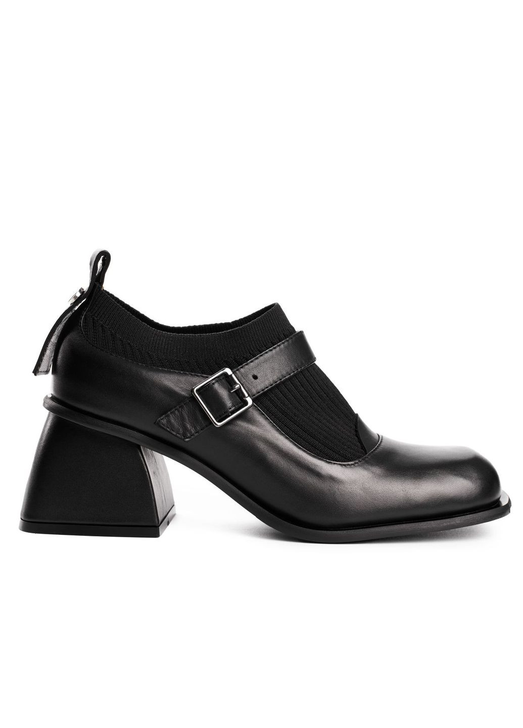 Чорні демісезонна шкіряні напівчеревики 4727 Lottini