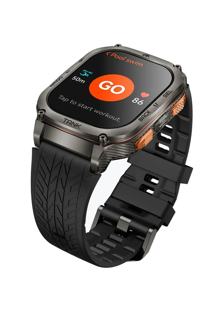 Смарт-годинник Tank M3 Ultra Black Kospet (365234166)