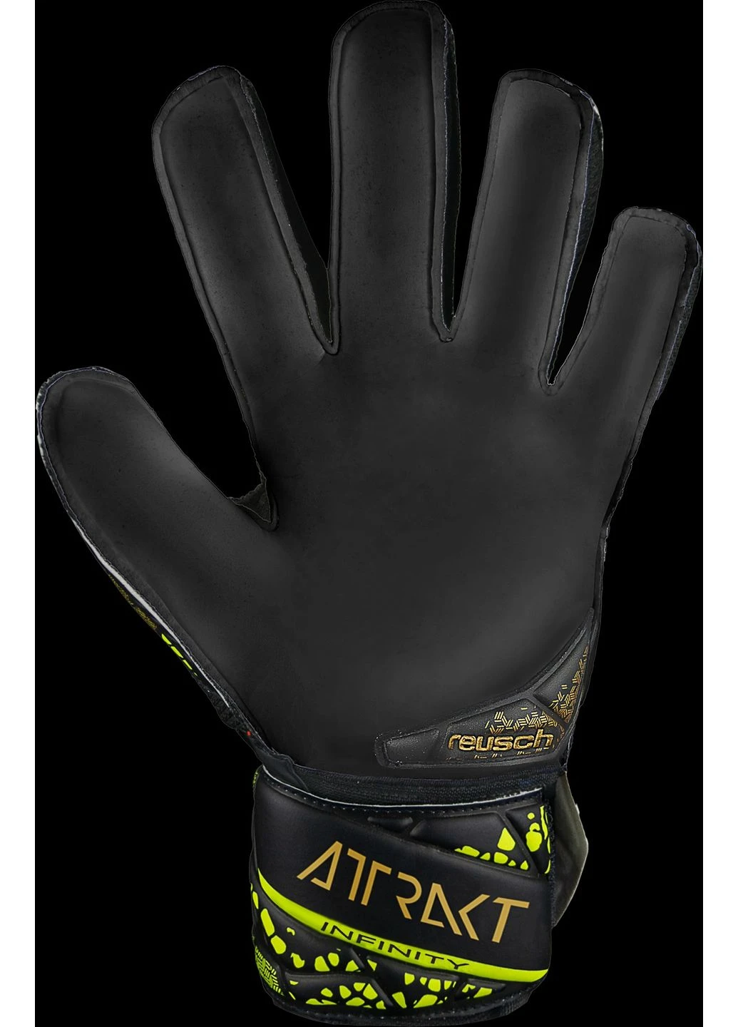 Рукавиці воротарські Attrakt Infinity Finger Support Junior Black 5472710-7739 Reusch (398075786)