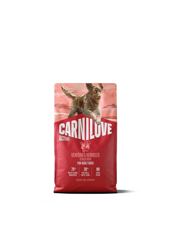Сухой корм для активных собак Active с олениной и диким кабаном 4 кг Carnilove (393552800)