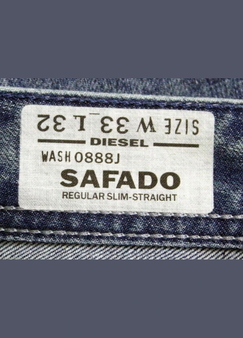 Голубые демисезонные джинсы мужские men"s safado 0888j regular slim straight jeans w34/l32 size 10 Diesel