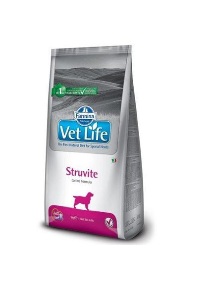 Сухой лечебный корм (Фармина) Vet Life Struvite для собак при МКХ для растворения струвитных уролитов Farmina (360544153)