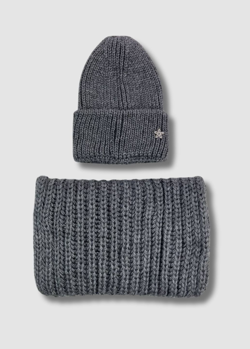 Женский зимний комплект шапка + хомут - Сандра No Brand Жіночий зимовий комплект (365438675)