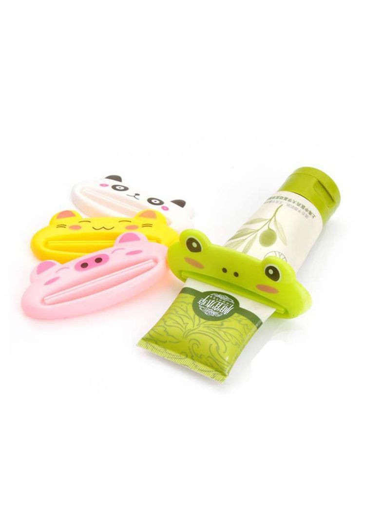 Дозатор зубной пасты с животными (кошка), держатель тюбика для лёгкого выдавливания зубной пасты. Жёлтый No Brand (346068962)