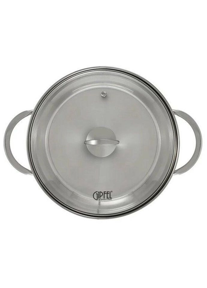 Кастрюля с крышкой Sofia GP-2319 24 см 5.8 л серебристая Gipfel (335972596)