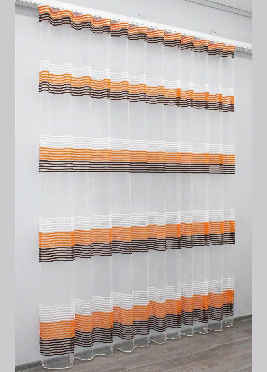 Тюль Гардины на фатине 3 м в гостиную 300x270 см (tul-943т-5) No Brand (306633678)