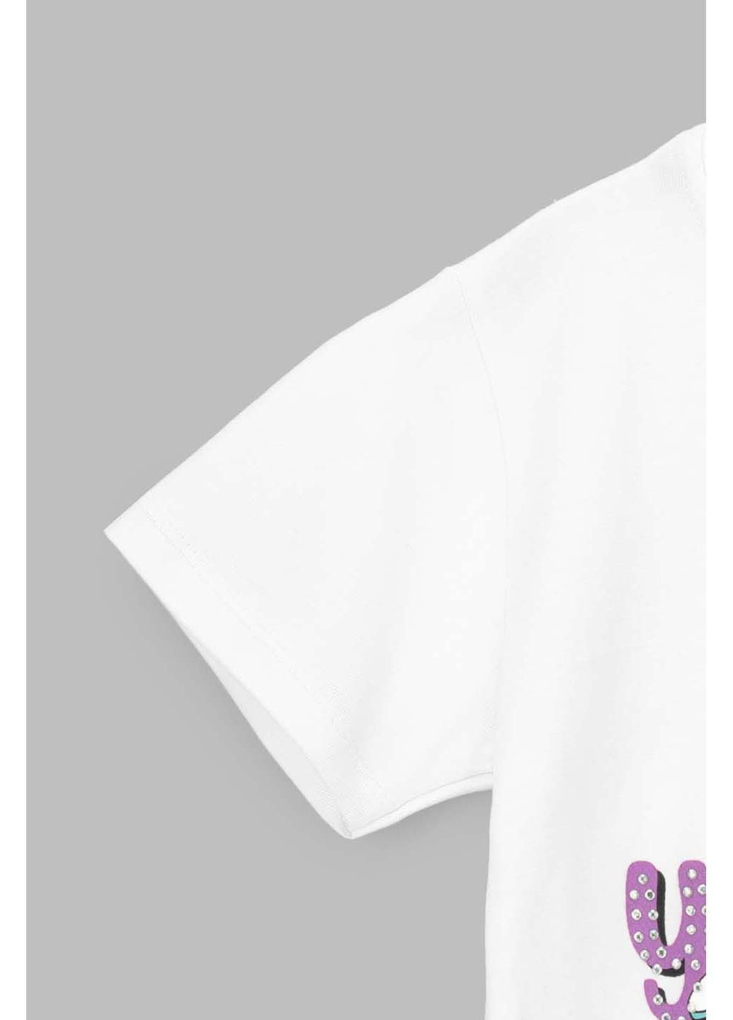 Белая демисезонная футболка Ecrin