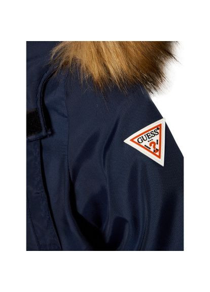 Синя демісезонна куртка утеплена n0bl09 wdh90 dekb Guess