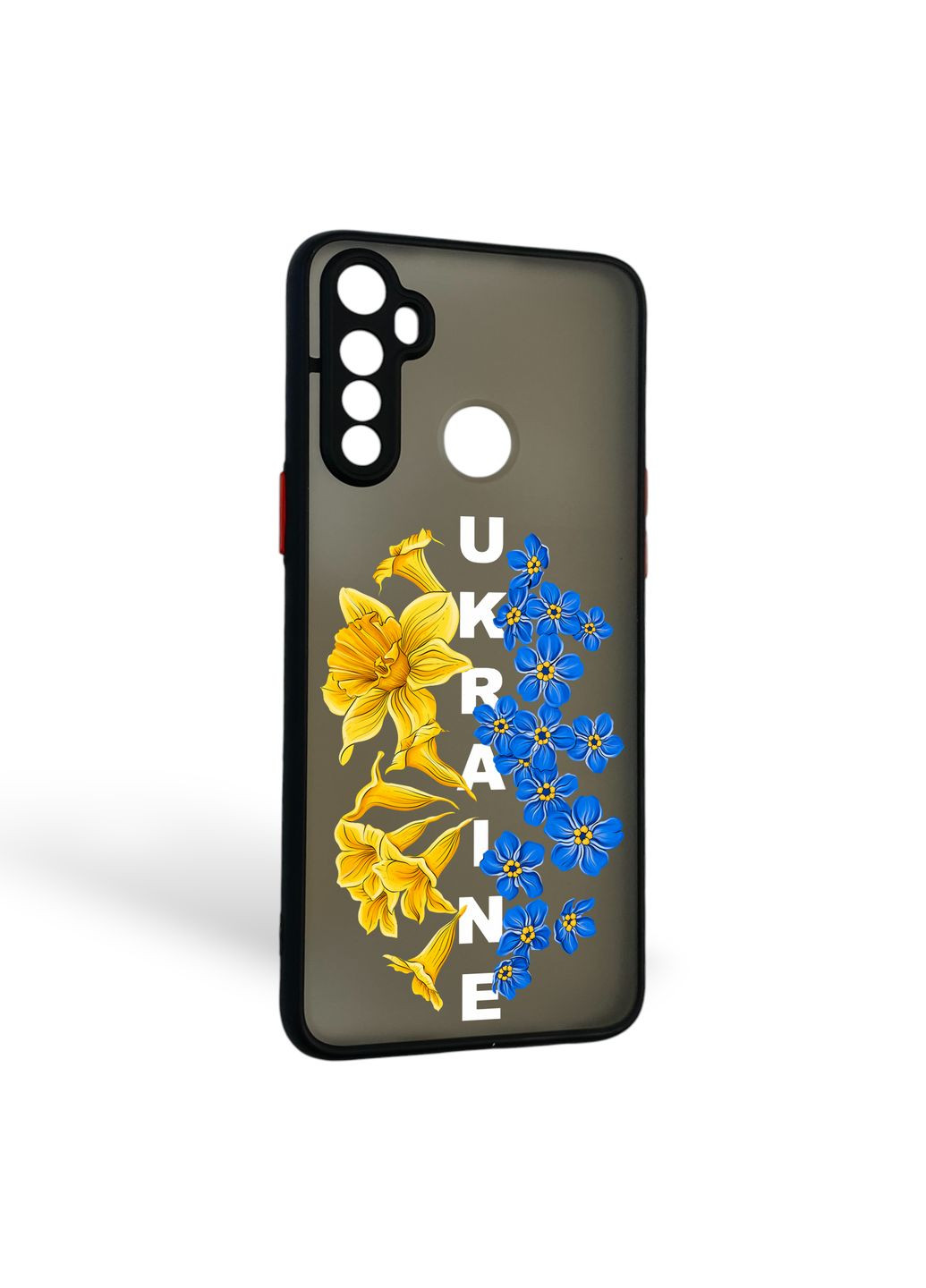 Чохол для телефона C3 с 3D принтом патріотичним із захистом камери на реалмі с3 чорний Realme (366389133)