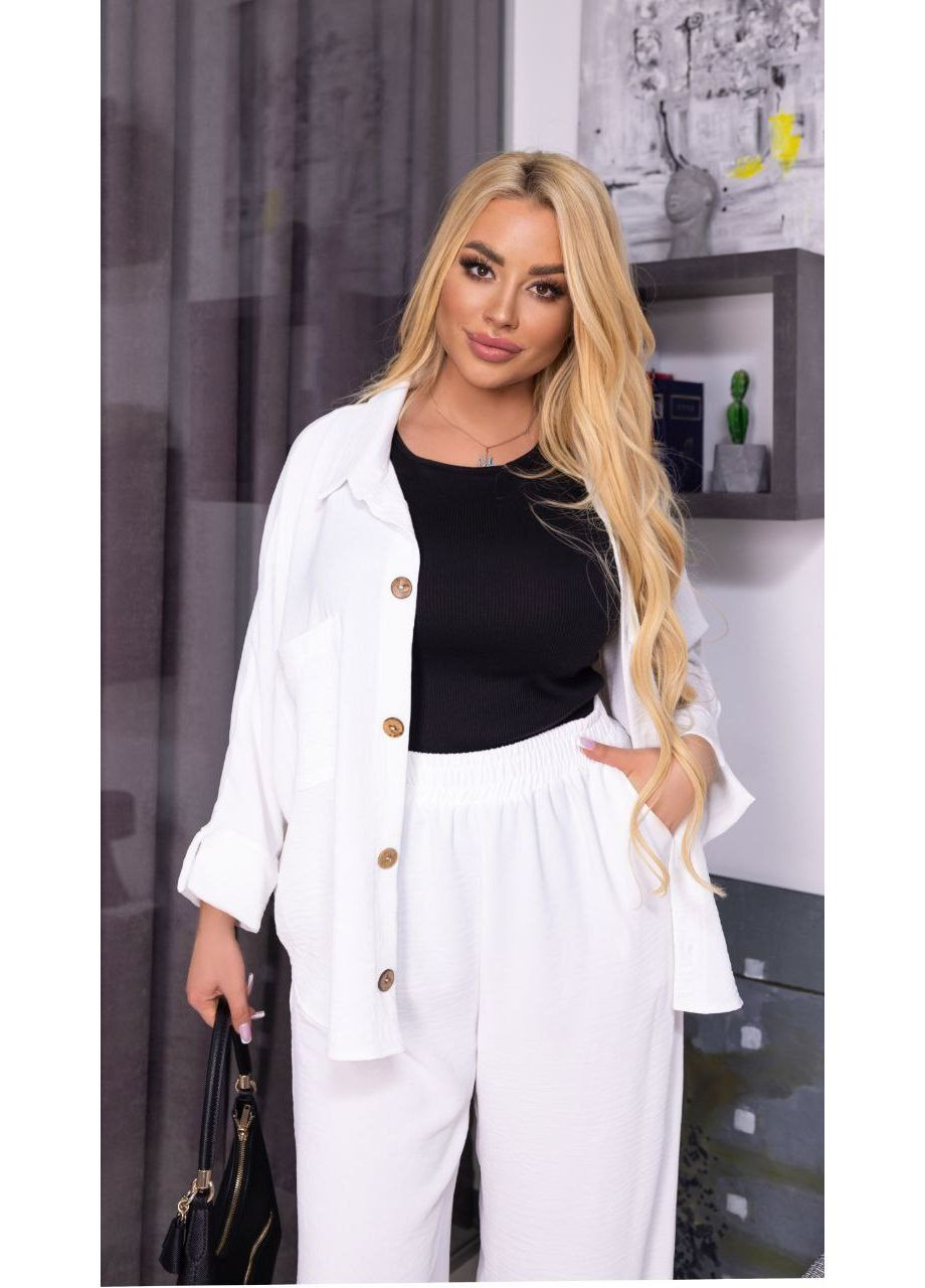 Жіночий костюм «Сорочка + штани палаццо» Україна (358934241)