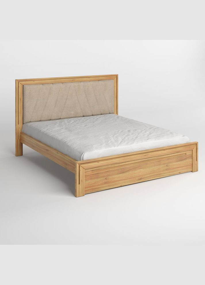 Двуспальная деревянная кровать Торонто Т2/Аляска 23 (бежевый) 160х200 см (MBG-8100) Mebigrand (368282358)