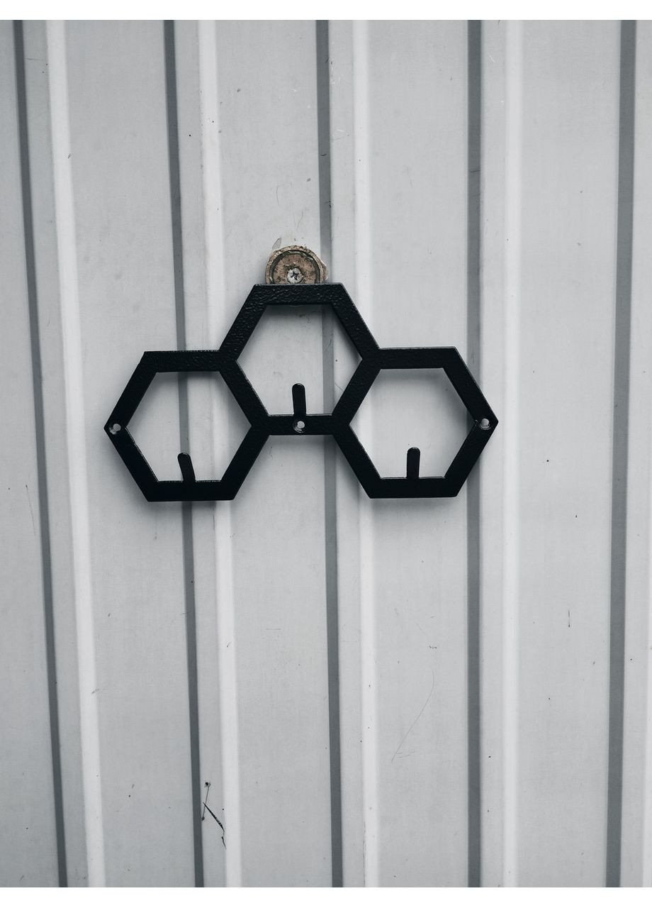 Вішалка для одягу із металу "Соти три штуки" No Brand (368896498)