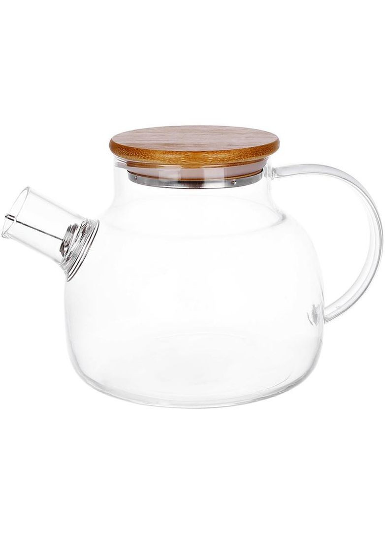 Заварочный чайник Lorenza 1л с бамбуковой крышкой и фильтром-спиралью Bona (339778139)