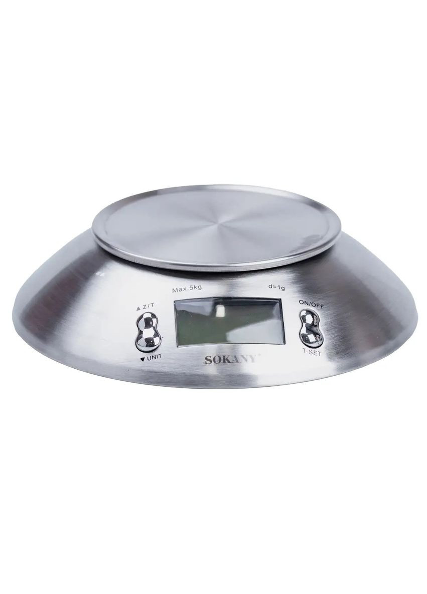 Кухонні настільні електронні ваги для зважування продуктів SK-1204 з чашею до 5 кг Sokany (322412957)