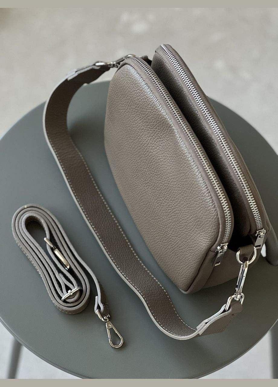 Жіноча шкіряна сумка LUNA тауп 805002 Vera Pelle (322678066)