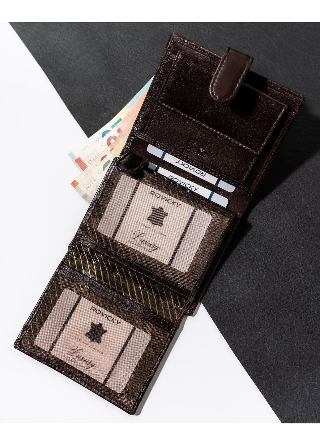 Кошелек мужской кожаный PC-102L-BAR Rovicky (339041389)