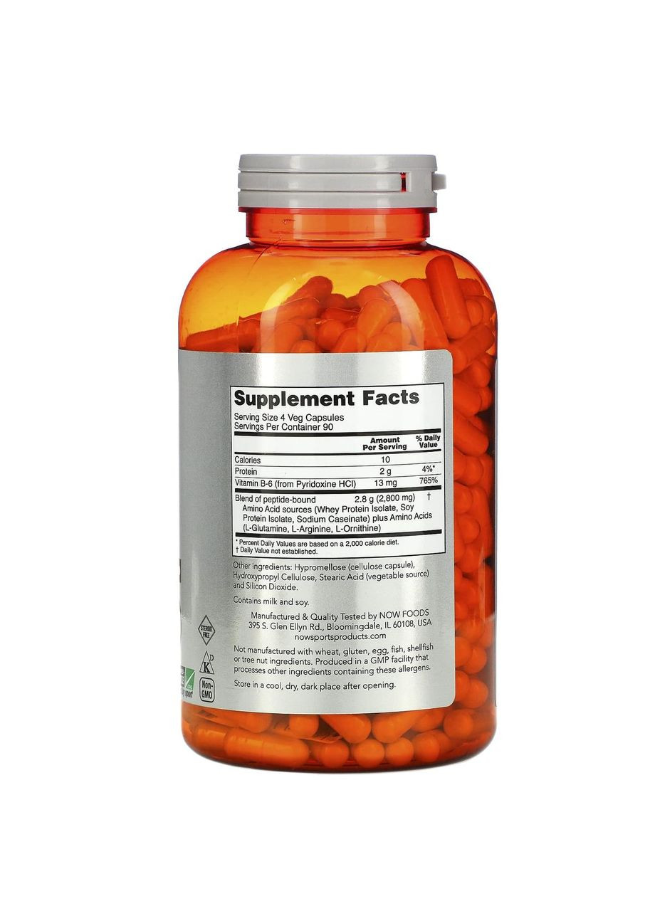 Комплекс аминокислот, Amino Complete, 360 капсул Now Foods (360716020)