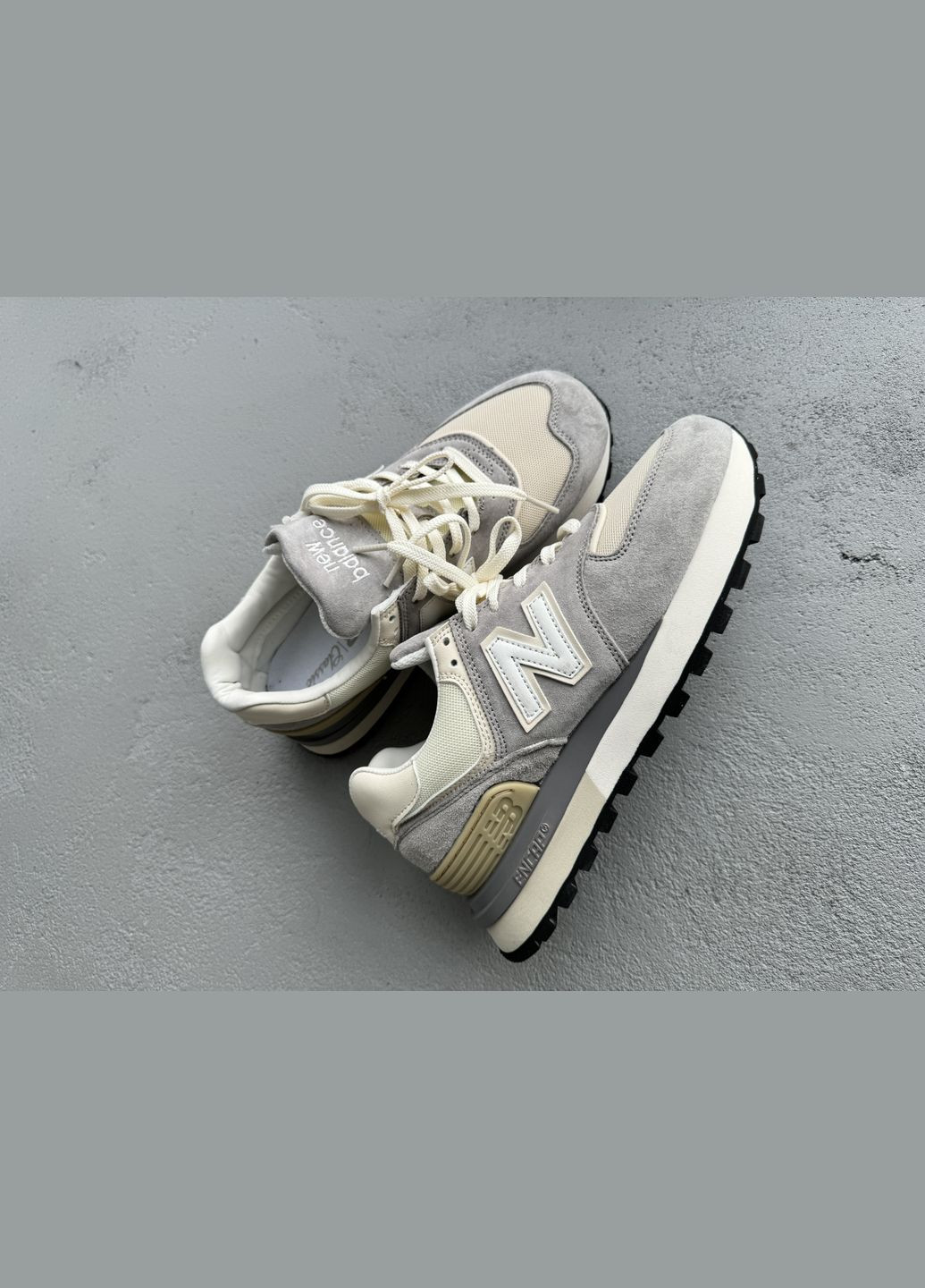 Сірі Осінні кросівки чоловічі і жіночі new balance 574 grey | нью беланс 574 сірі No Brand