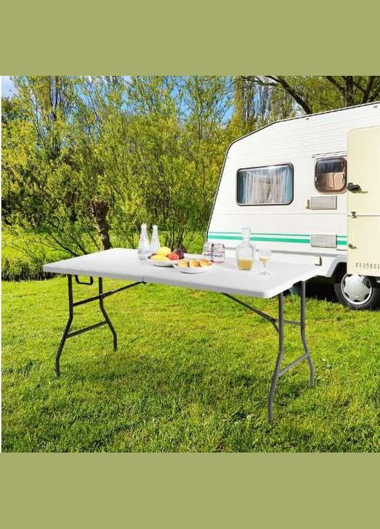 Стол раскладной 180см, нагрузка 120кг многофункциональный, компактный для туризма, дома, сада и мероприятий. oldbro (331739891)