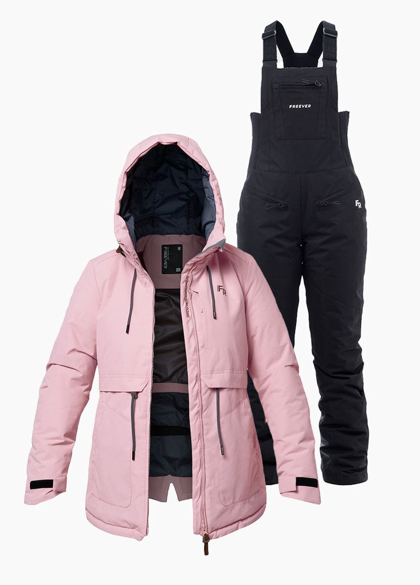 Женский лыжный костюм 21767-7901 розовый Freever (278634120)