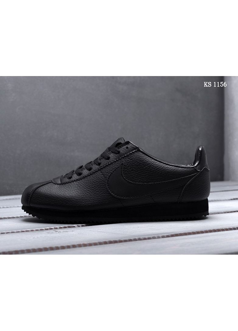 Чорні літні кросівки nike cortez black найк кортез No Brand