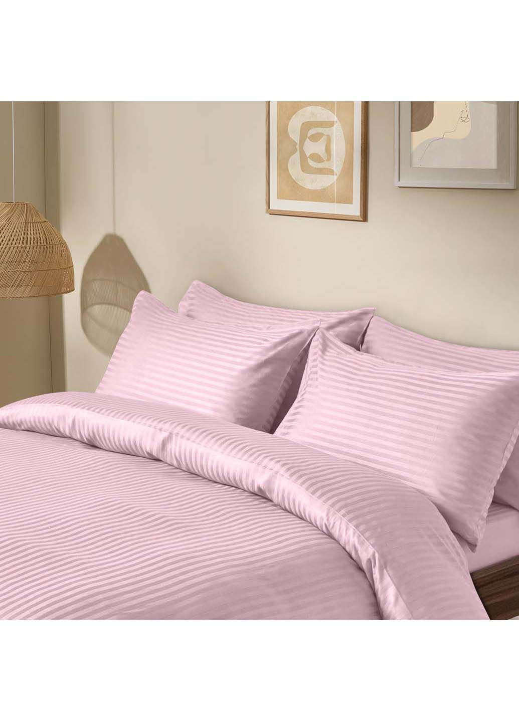 Двоспальна постіль сатин із простирадлом на гумці FLORAL CS1 180х220 см Cosas (307477469)