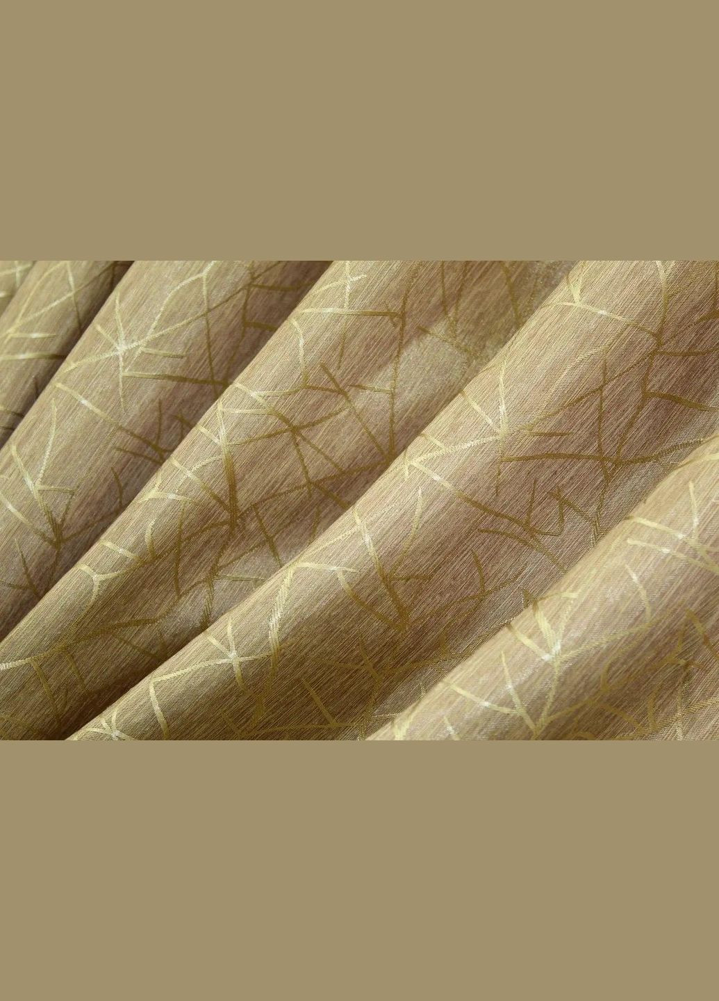 Набір штори для спальні Золотистий жакард 300x270 см (Е101108B-32) No Brand (306633715)