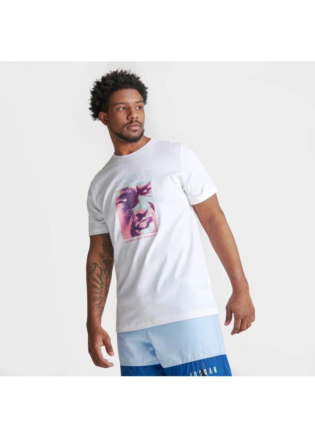 Біла футболка чоловіча jumpman greatest ever graphic t-shirt white Air Jordan