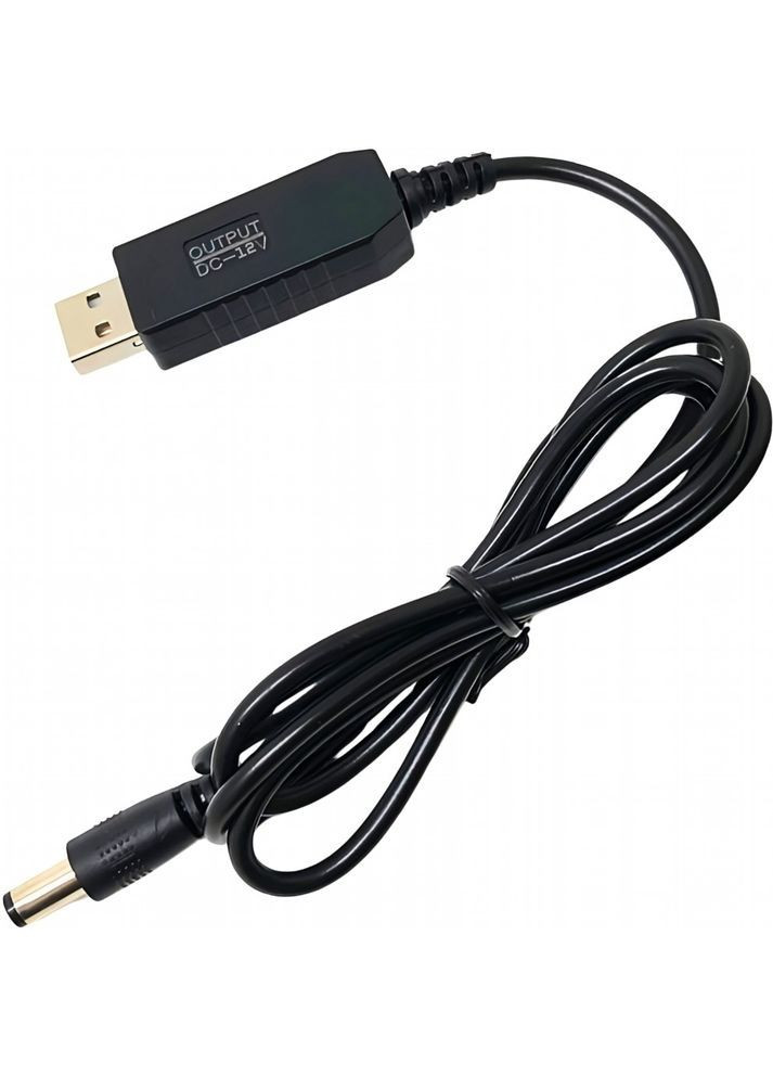Кабель-перехідник USB 5V у 12V для живлення Wi-Fi роутера 5.5×2.1 мм UFT (369667332)