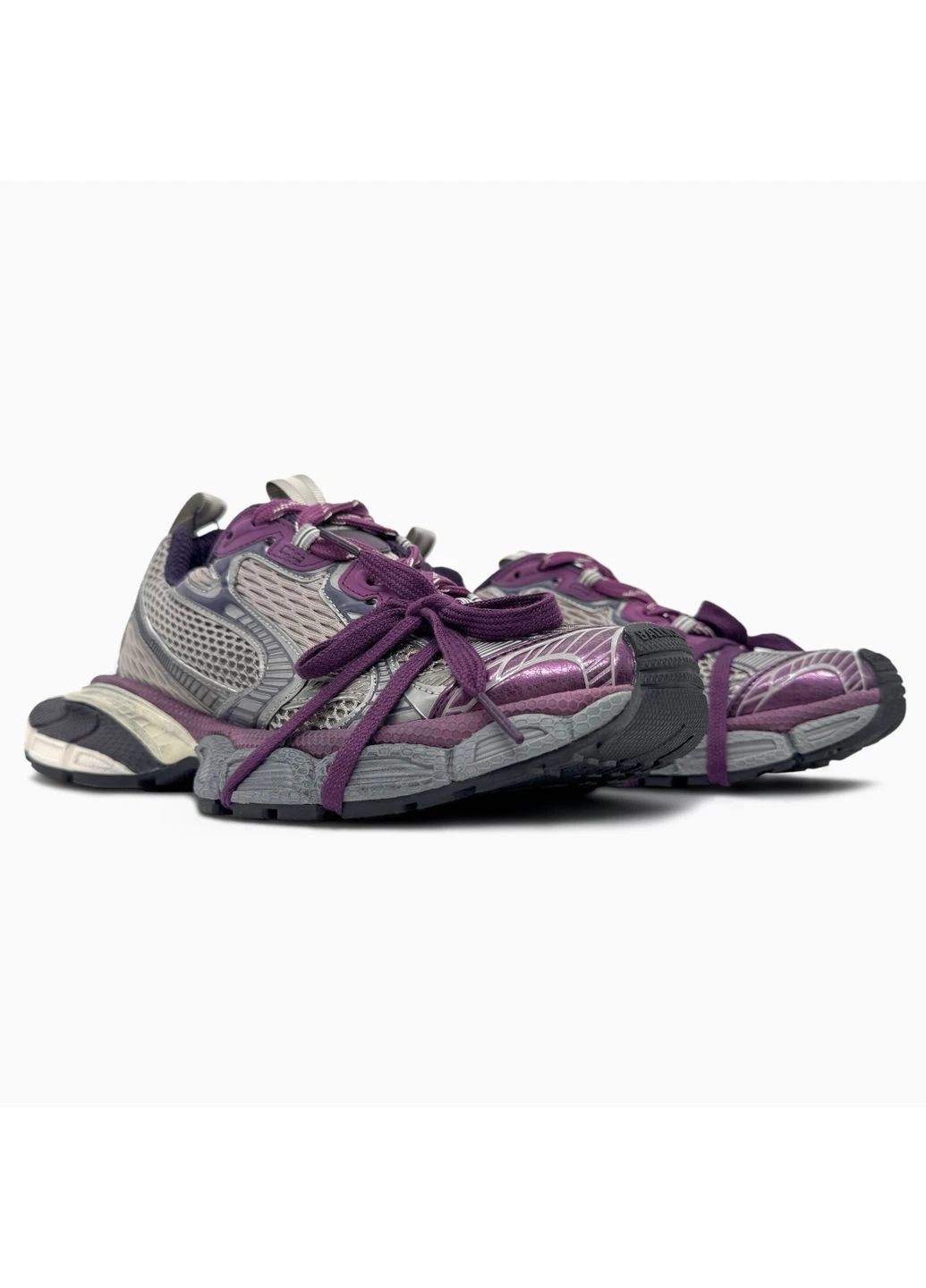 Бежеві літні кросівки balenciaga 3xl purple/beige баленсіага No Brand