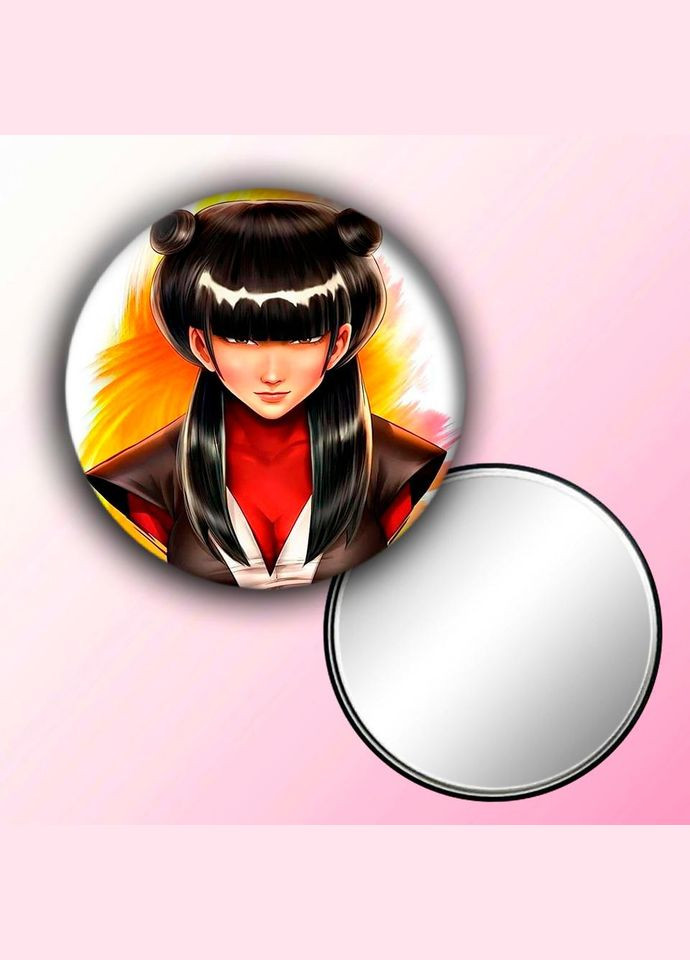 Дзеркальце косметичне кишенькове Аніме Аватар #0028 із малюнком круглий 56 мм No Brand (309159151)