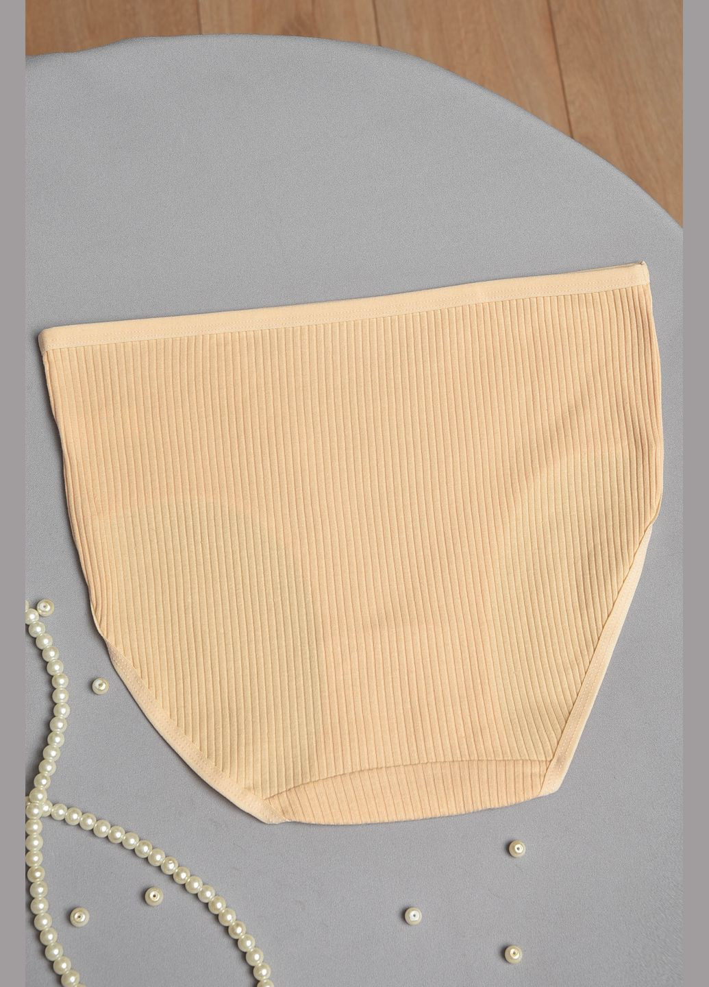 Трусы женские полубатальные желтого цвета Let's Shop (301505836)